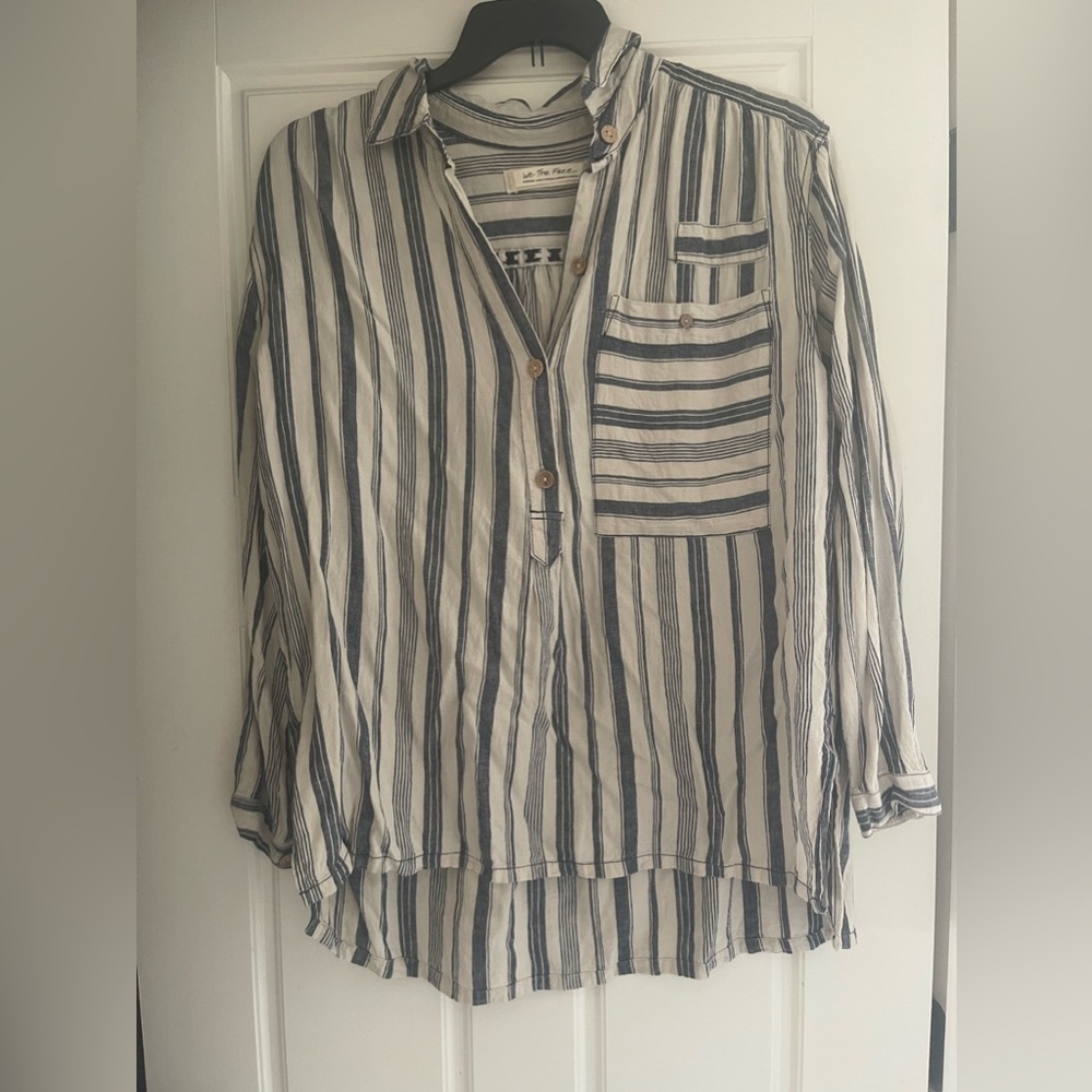 We The Free Striped Blouse